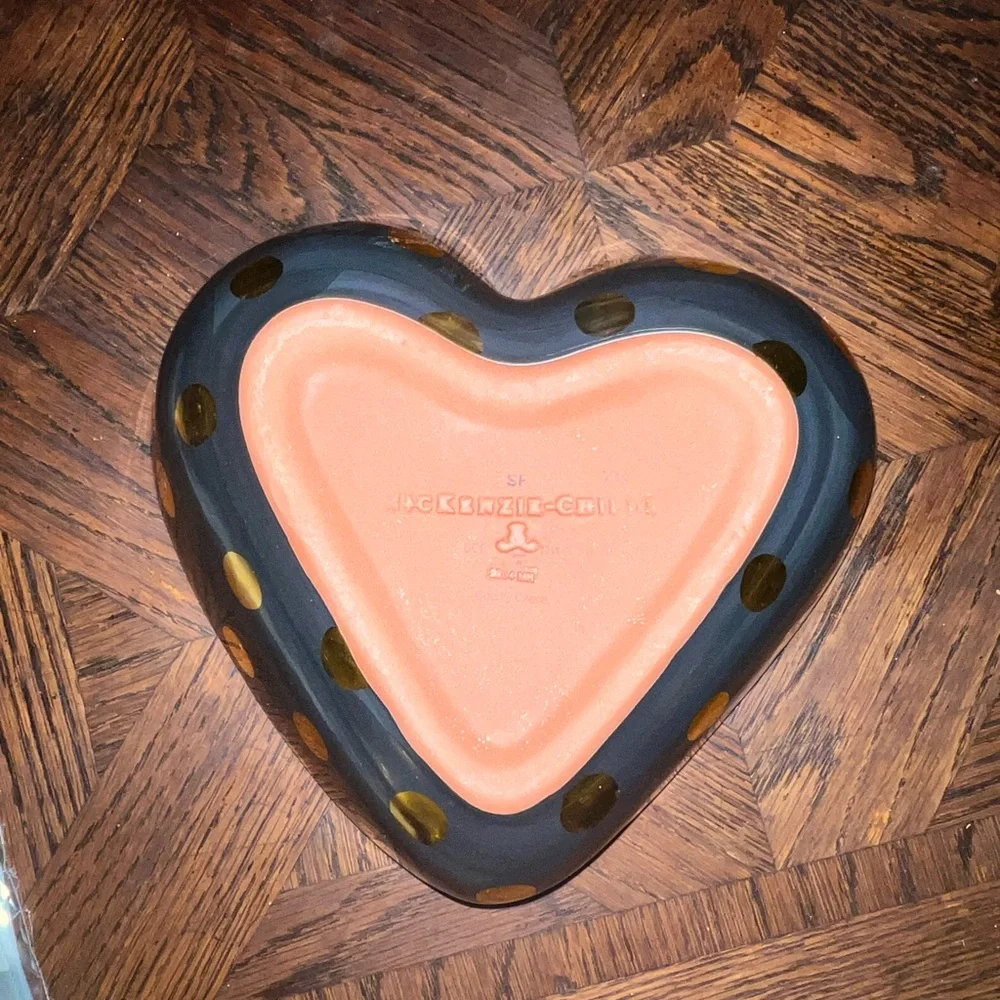 Mackenzie Childs ceramic heart - Picture 3 of 3